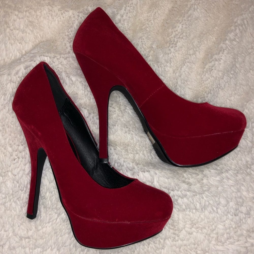Size 5 1/2 Red High Heels